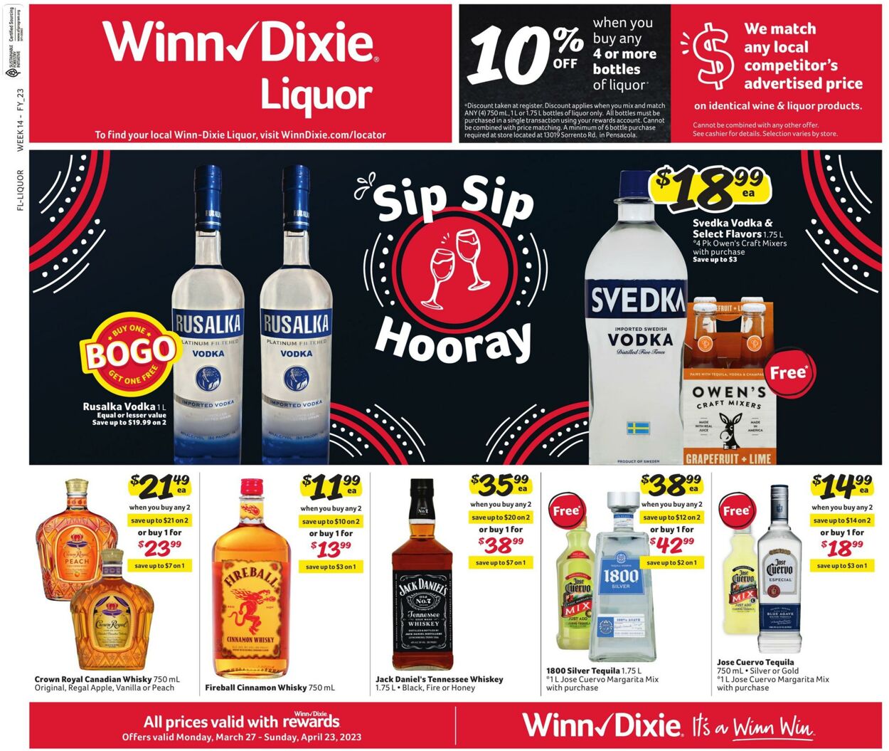 Weekly ad Winn-Dixie 03/27/2023 - 04/23/2023