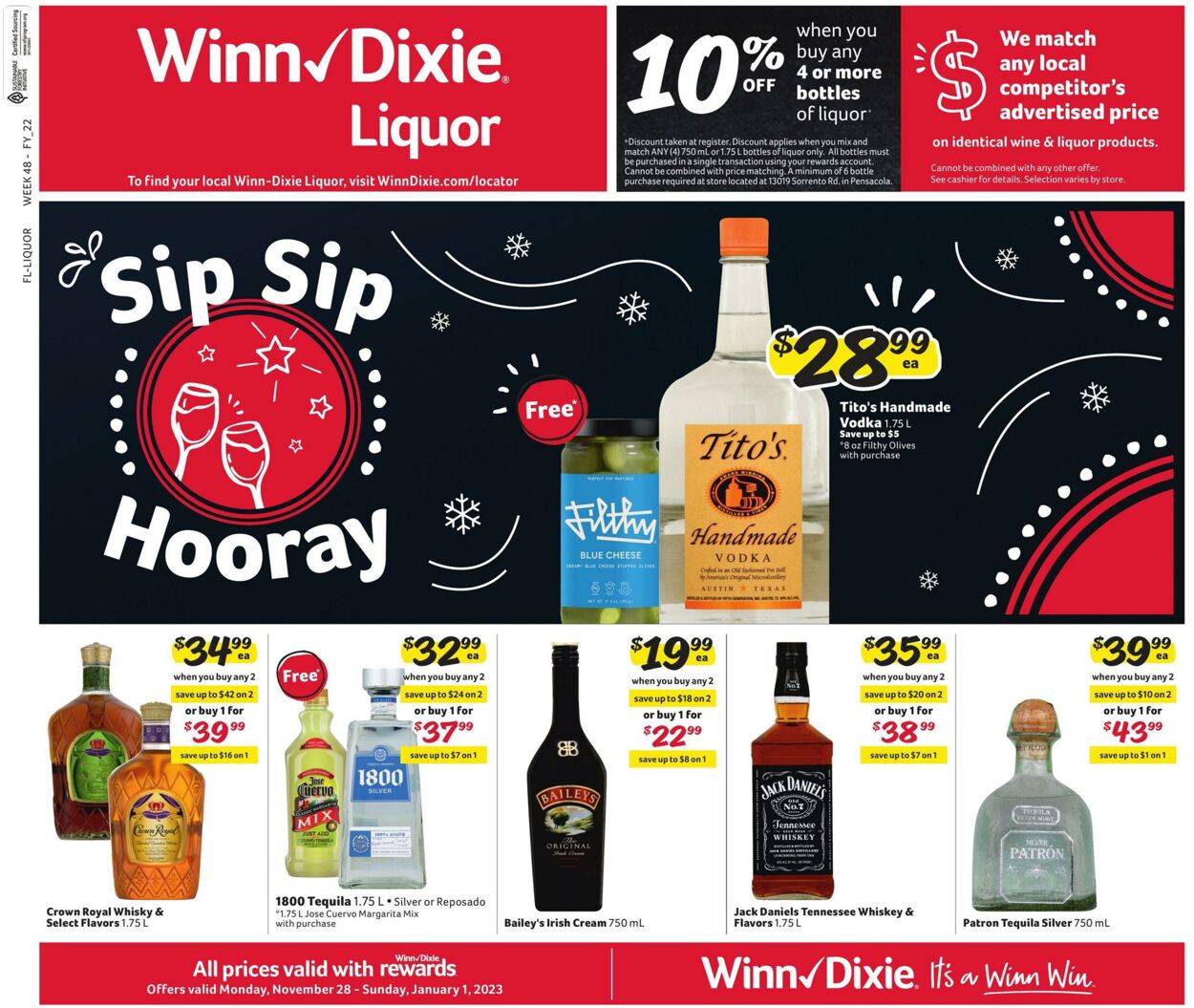 Weekly ad Winn-Dixie 11/28/2022 - 01/01/2023