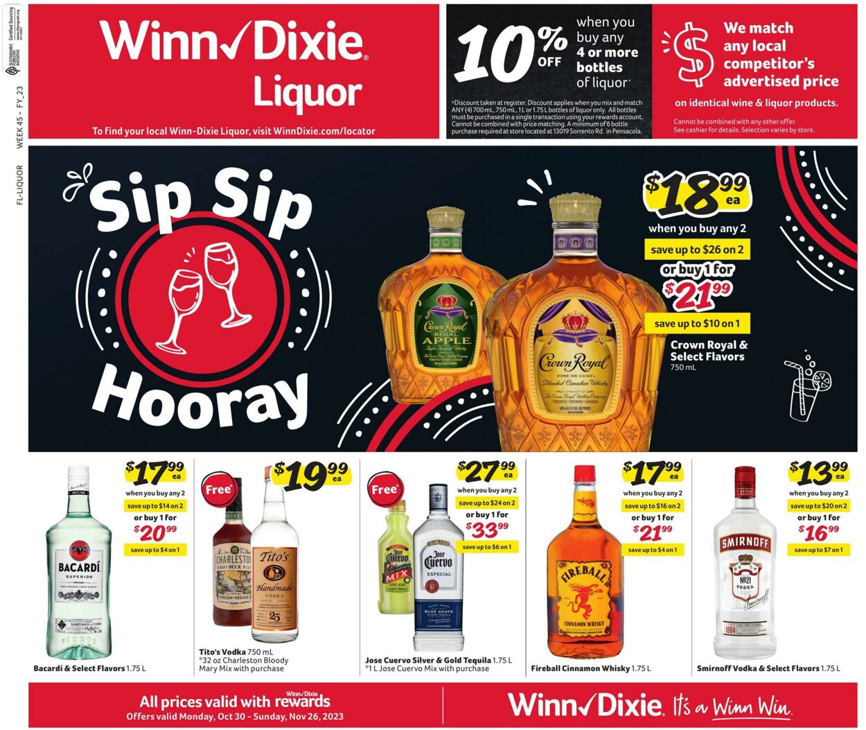 Weekly ad Winn-Dixie 10/30/2023 - 11/26/2023