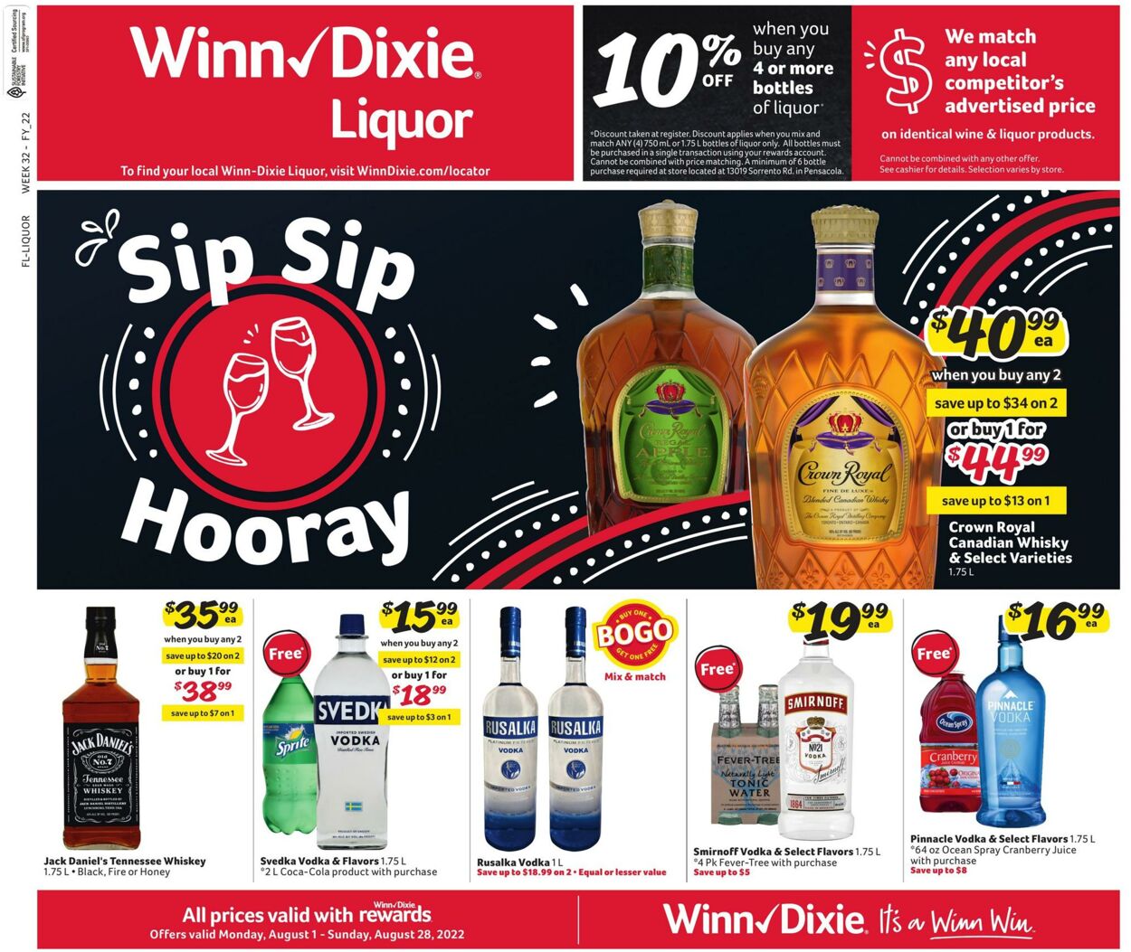Weekly ad Winn-Dixie 08/01/2022 - 08/28/2022
