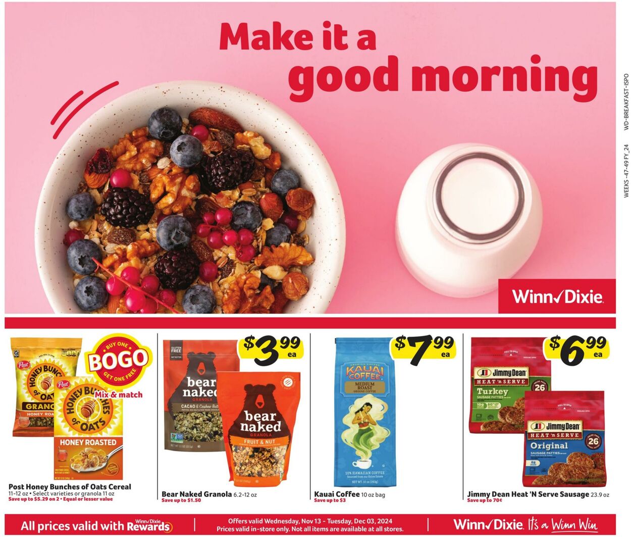 Weekly ad Winn-Dixie 11/13/2024 - 12/03/2024