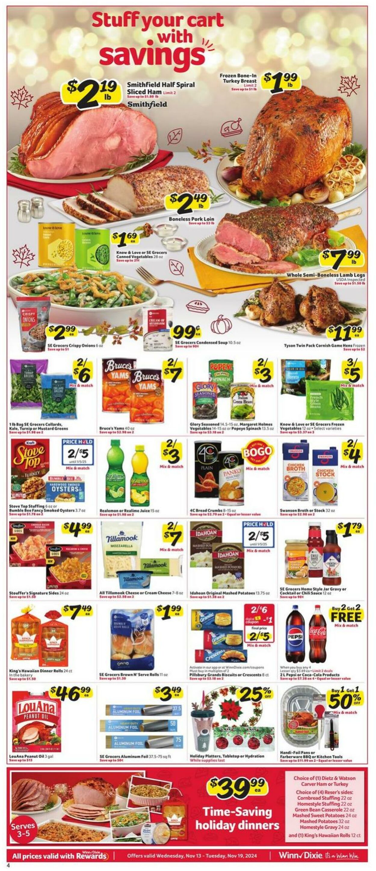 Weekly ad Winn-Dixie 11/13/2024 - 11/19/2024