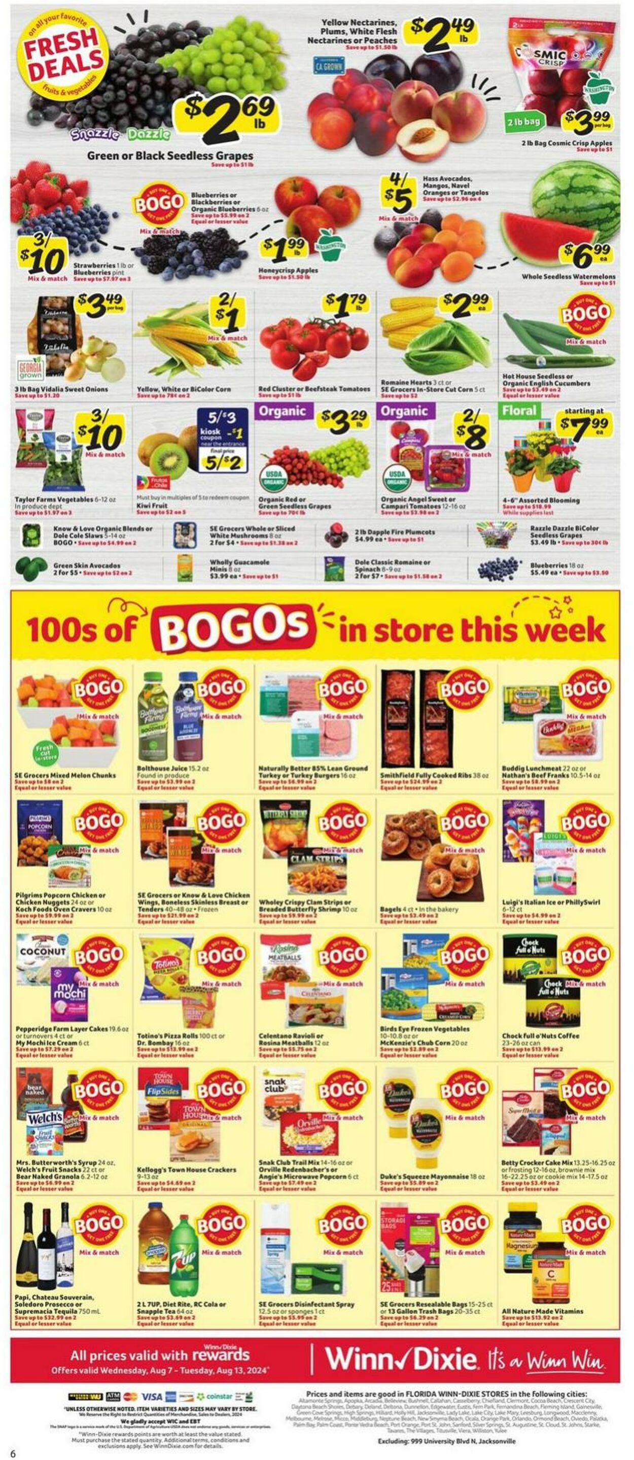 Weekly ad Winn-Dixie 08/07/2024 - 08/13/2024