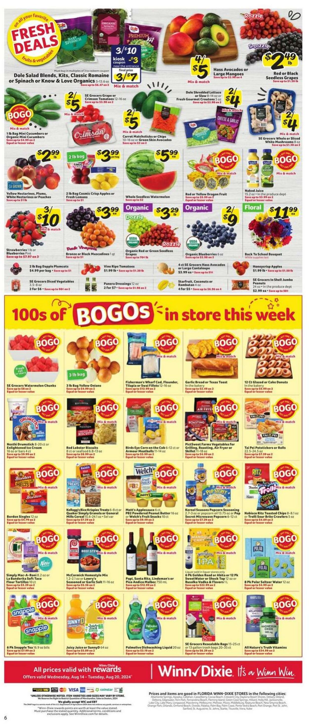 Weekly ad Winn-Dixie 08/14/2024 - 08/20/2024