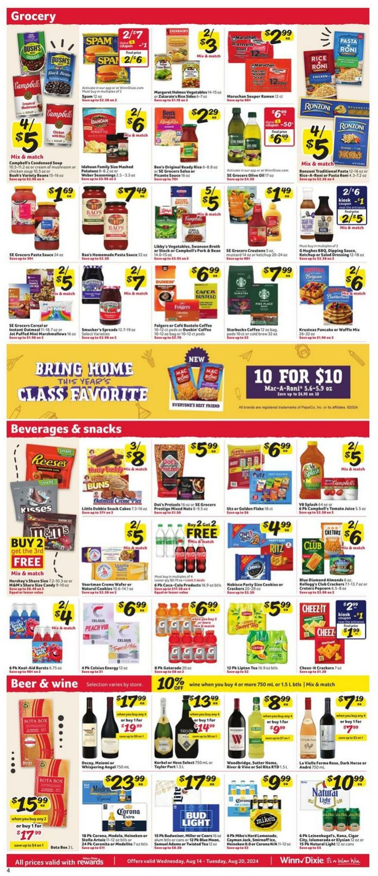 Weekly ad Winn-Dixie 08/14/2024 - 08/20/2024