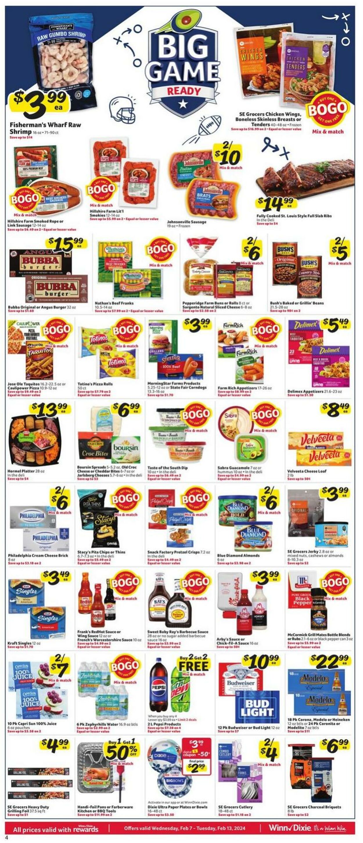 Weekly ad Winn-Dixie 02/07/2024 - 02/13/2024