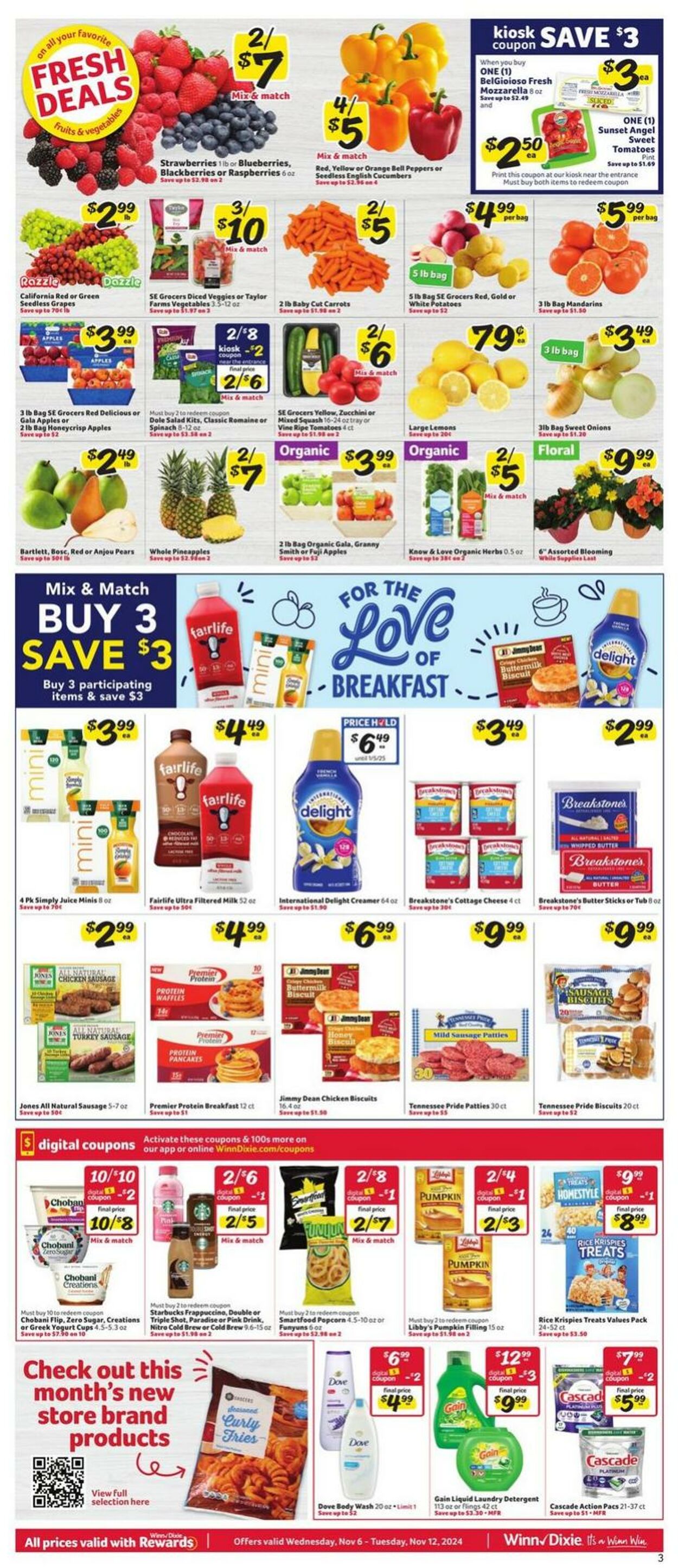 Weekly ad Winn-Dixie 11/06/2024 - 11/12/2024