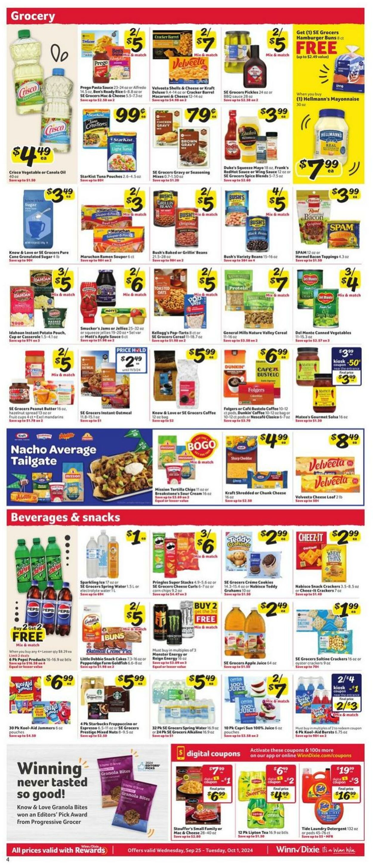 Weekly ad Winn-Dixie 09/25/2024 - 10/01/2024