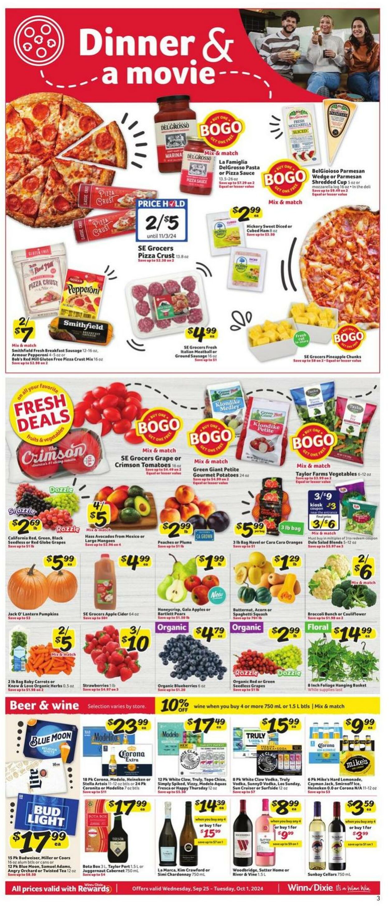 Weekly ad Winn-Dixie 09/25/2024 - 10/01/2024