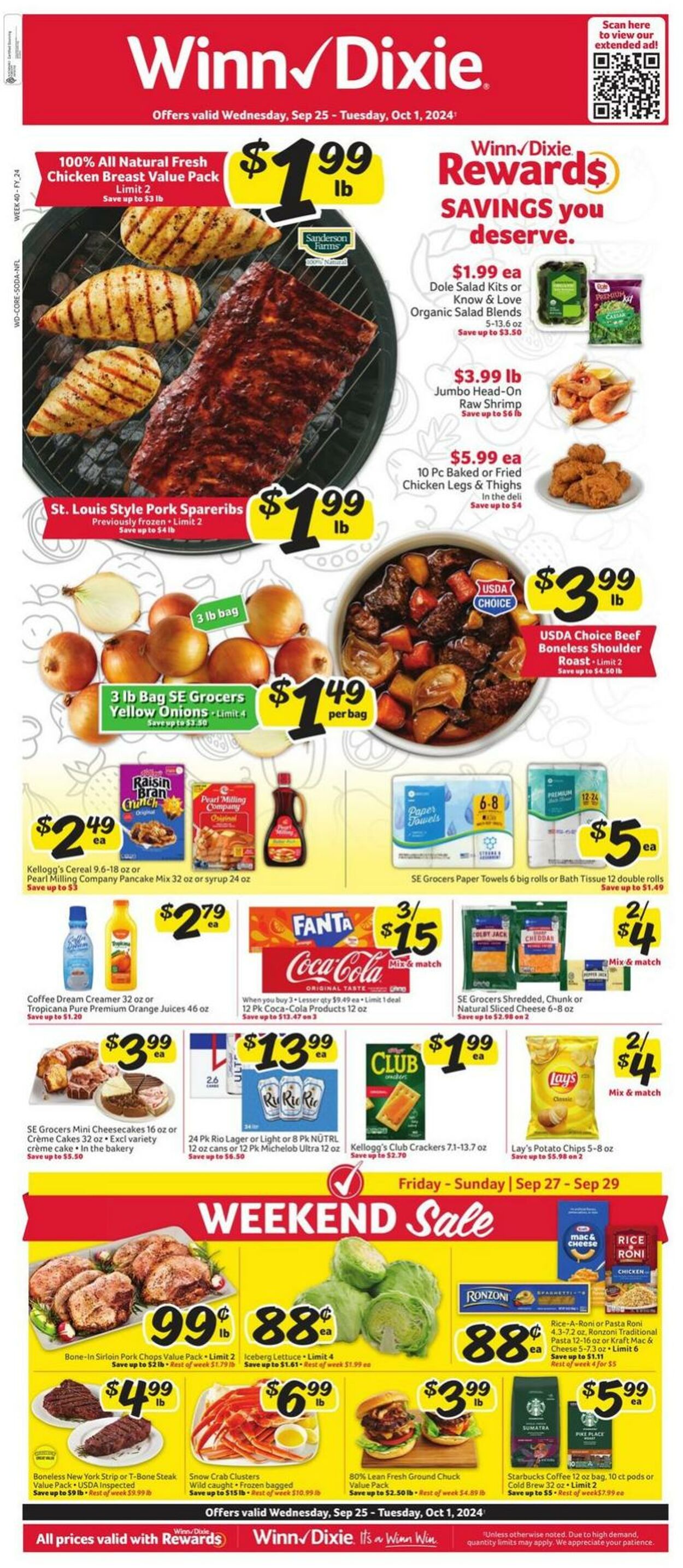 Weekly ad Winn-Dixie 09/25/2024 - 10/01/2024