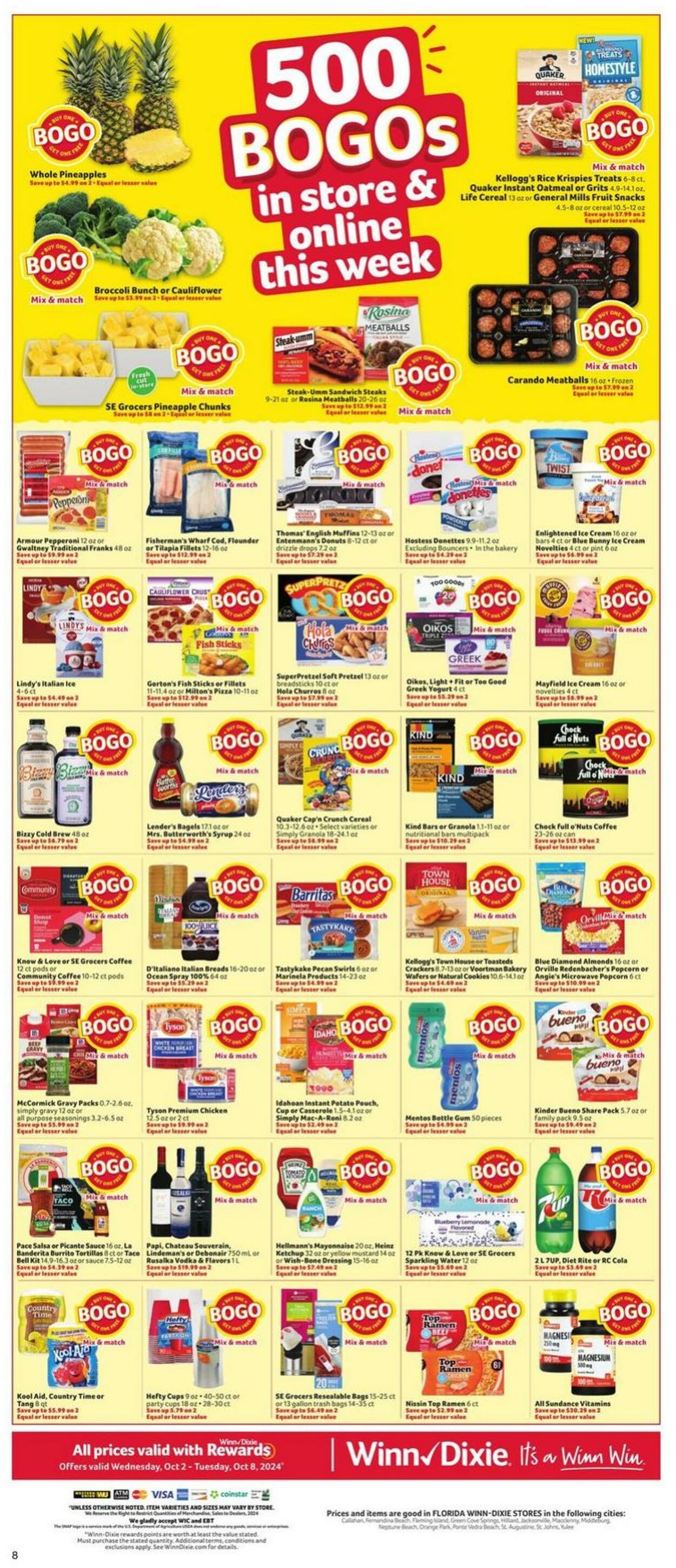 Weekly ad Winn-Dixie 10/02/2024 - 10/08/2024