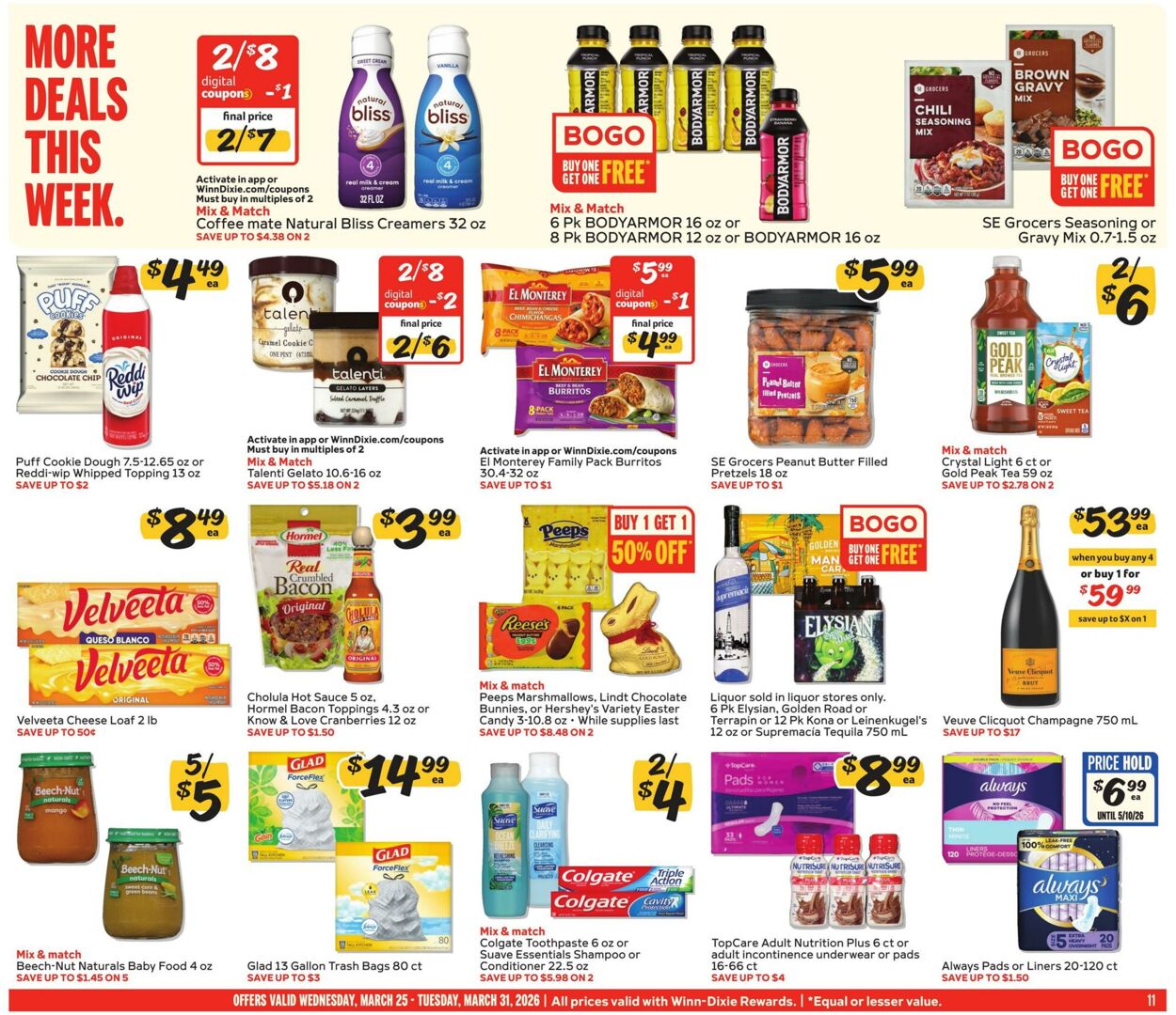 Weekly ad Winn-Dixie 03/25/2026 - 03/31/2026