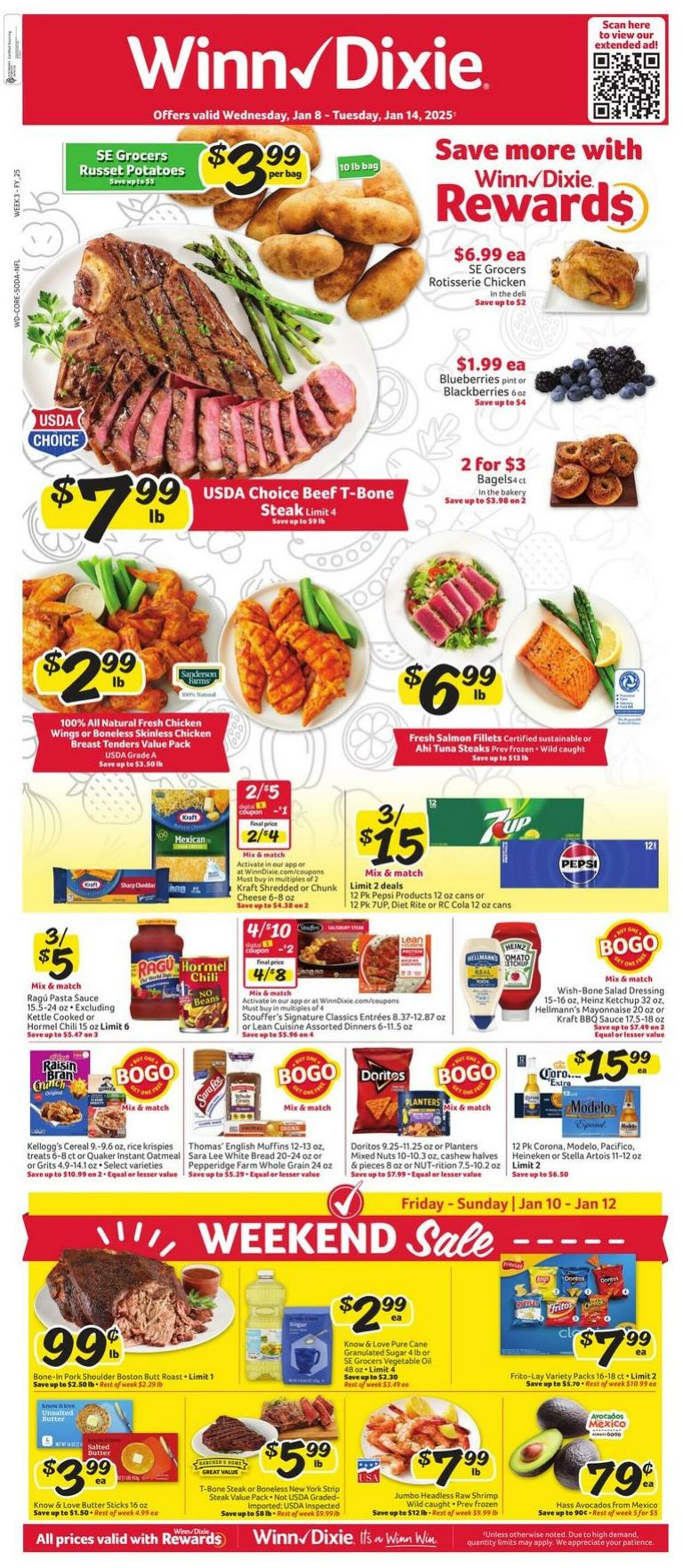 Weekly ad Winn-Dixie 01/08/2025 - 01/14/2025