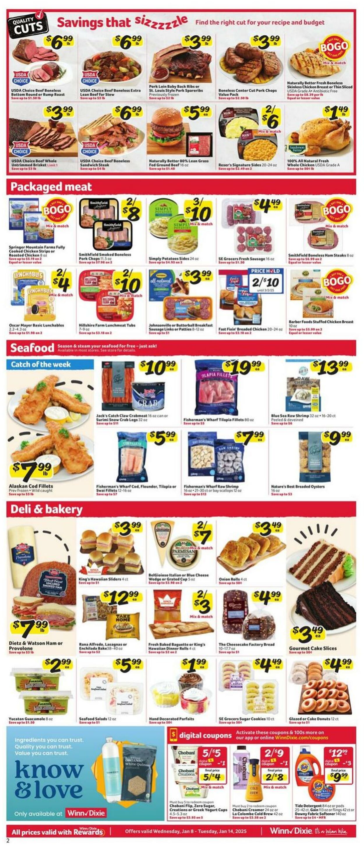 Weekly ad Winn-Dixie 01/08/2025 - 01/14/2025