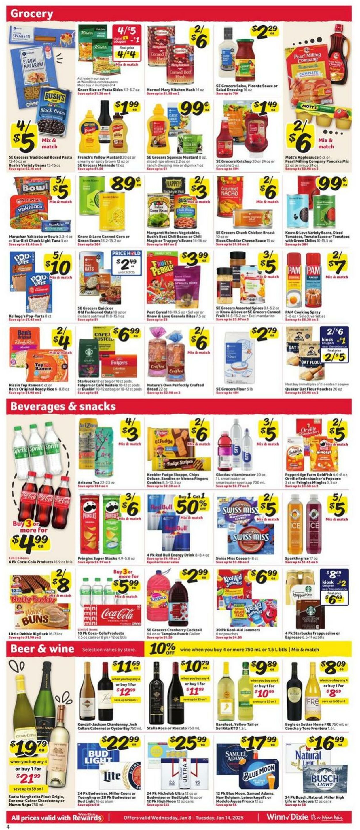 Weekly ad Winn-Dixie 01/08/2025 - 01/14/2025