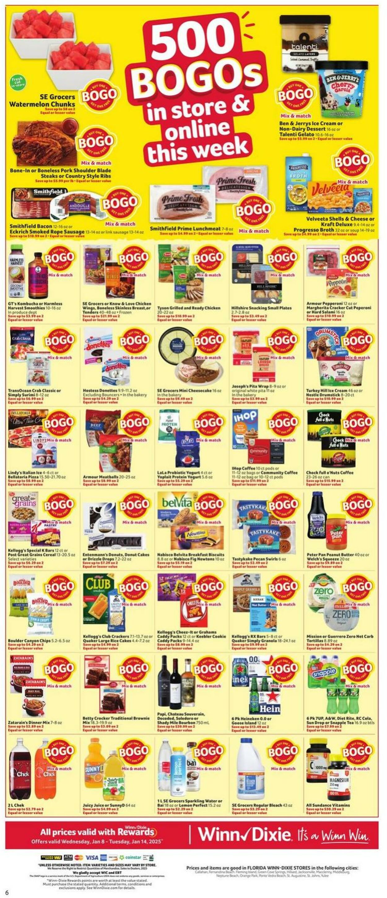 Weekly ad Winn-Dixie 01/08/2025 - 01/14/2025