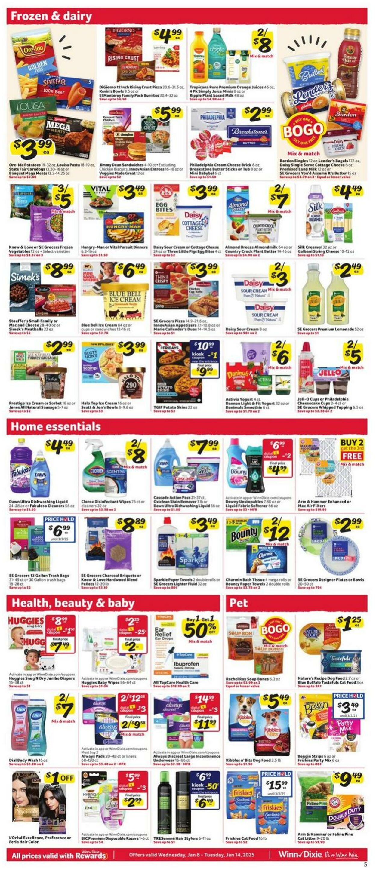 Weekly ad Winn-Dixie 01/08/2025 - 01/14/2025