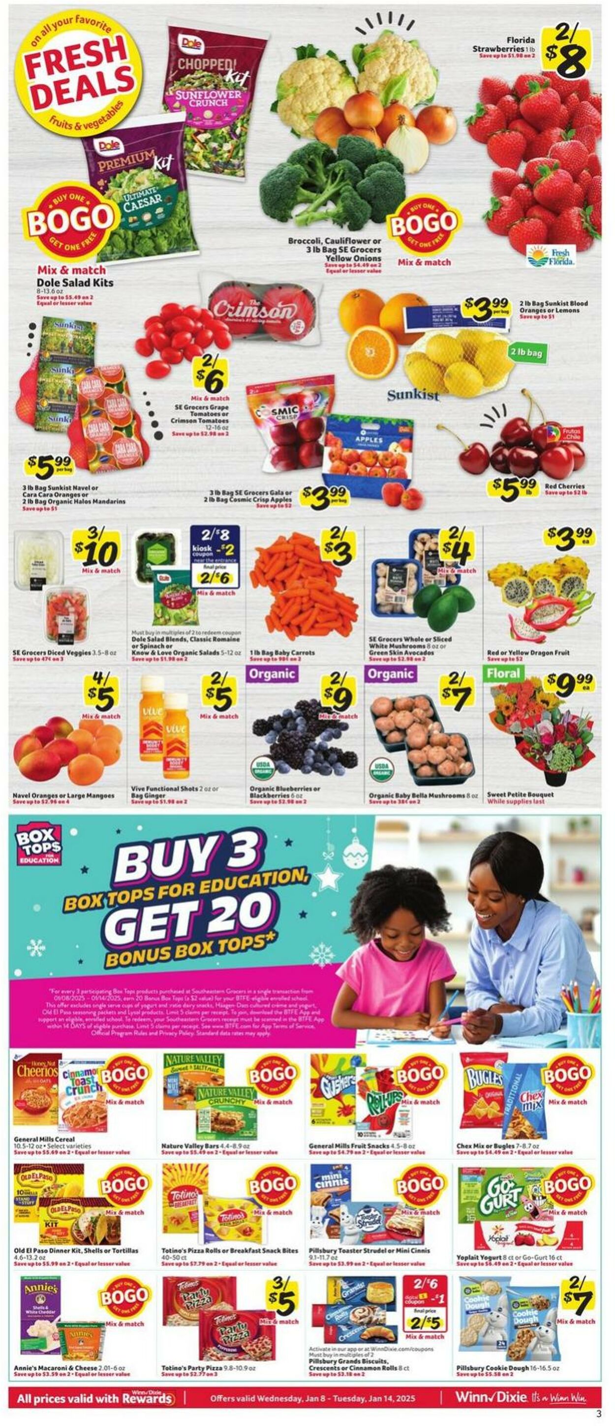 Weekly ad Winn-Dixie 01/08/2025 - 01/14/2025