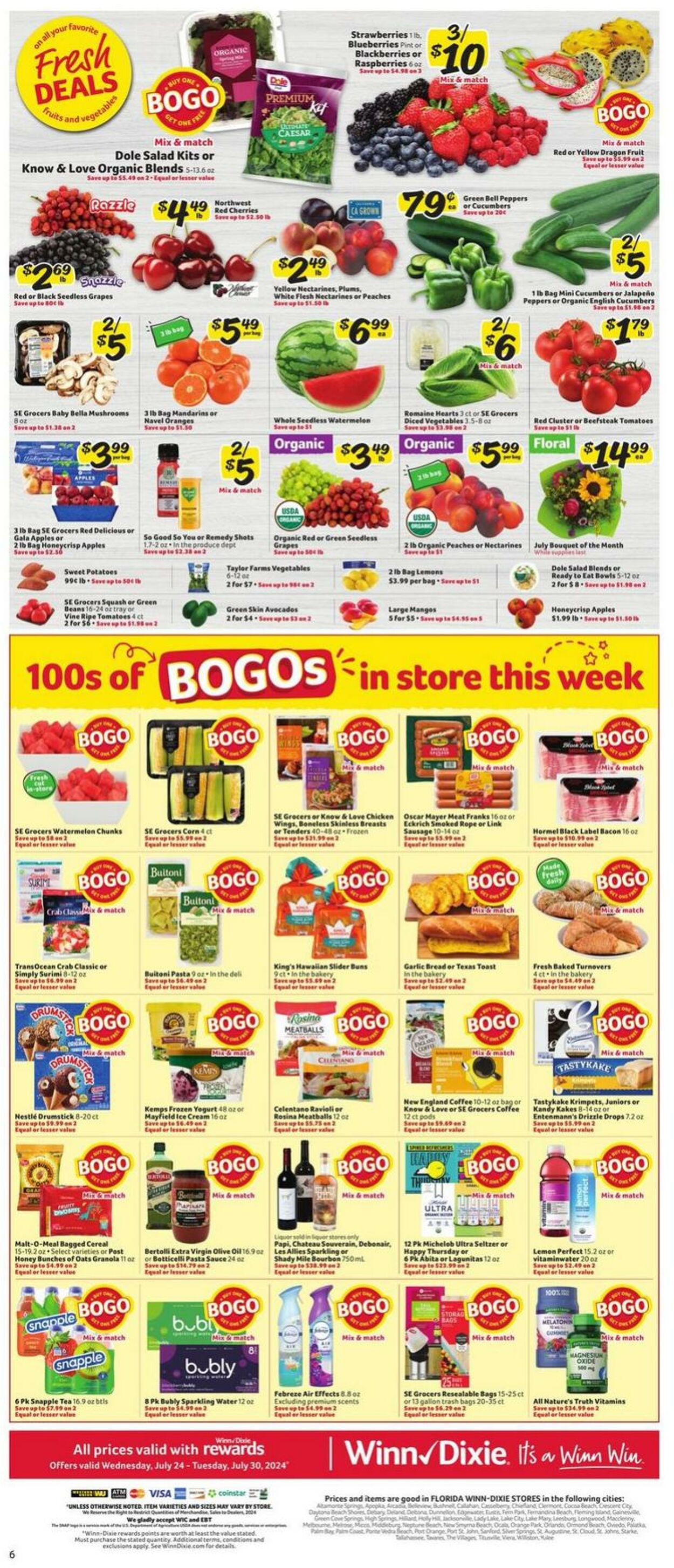 Weekly ad Winn-Dixie 07/24/2024 - 07/30/2024