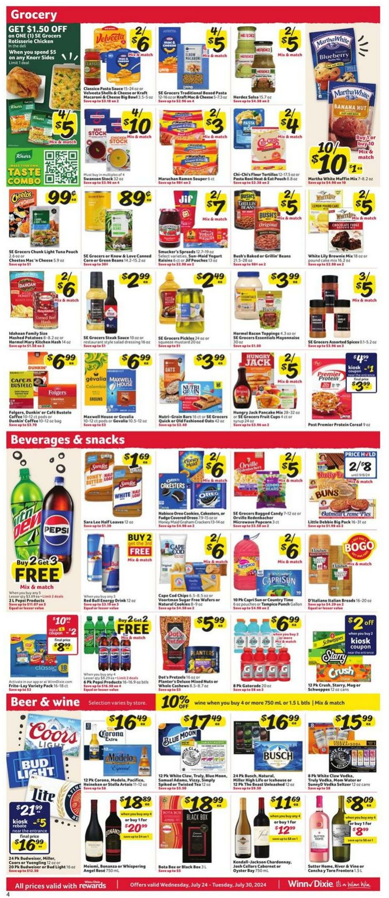 Weekly ad Winn-Dixie 07/24/2024 - 07/30/2024