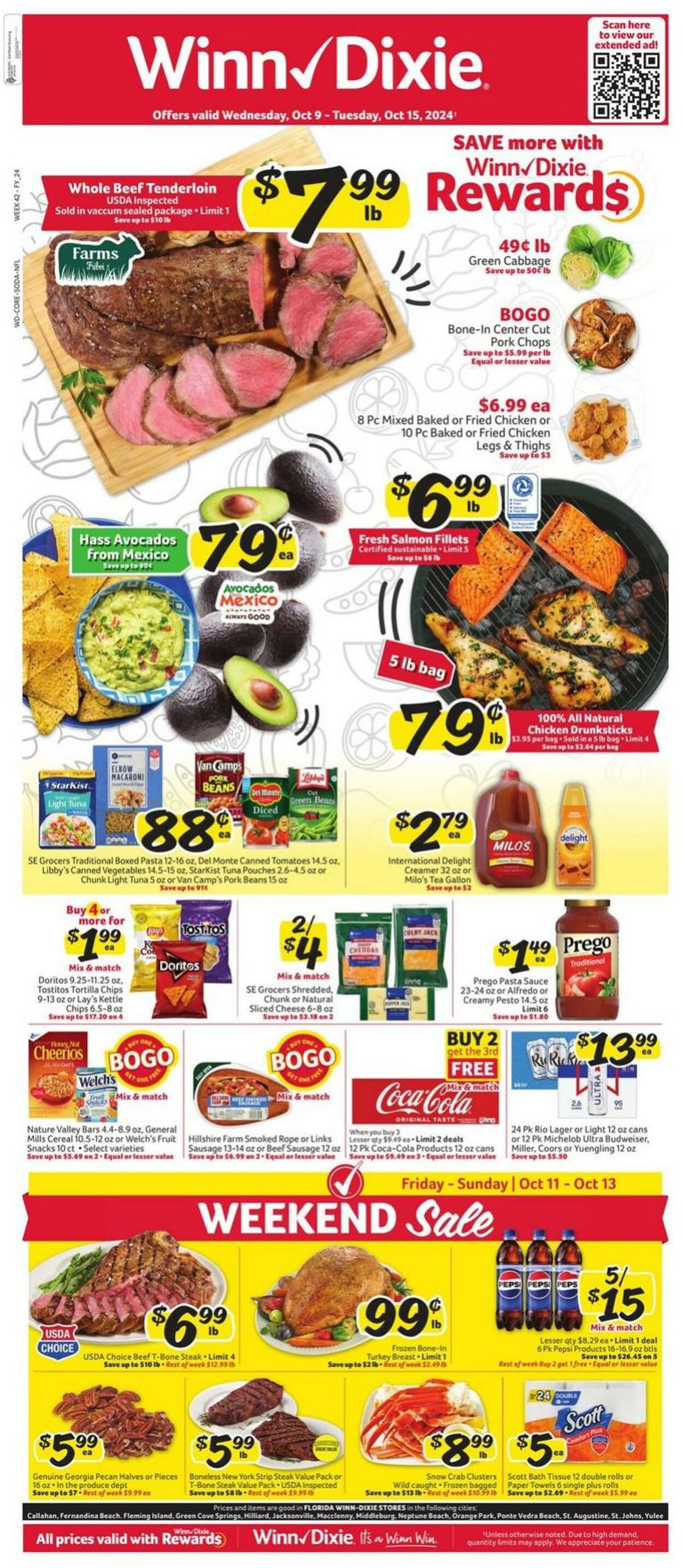 Weekly ad Winn-Dixie 10/09/2024 - 10/15/2024