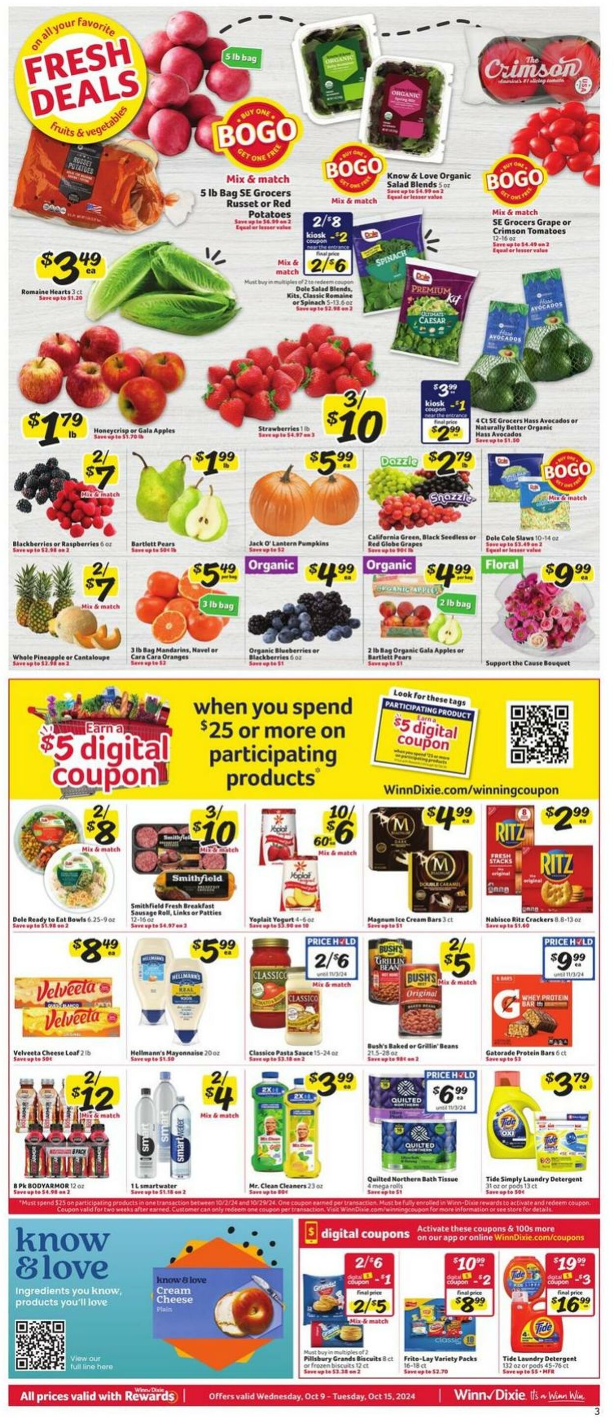 Weekly ad Winn-Dixie 10/09/2024 - 10/15/2024