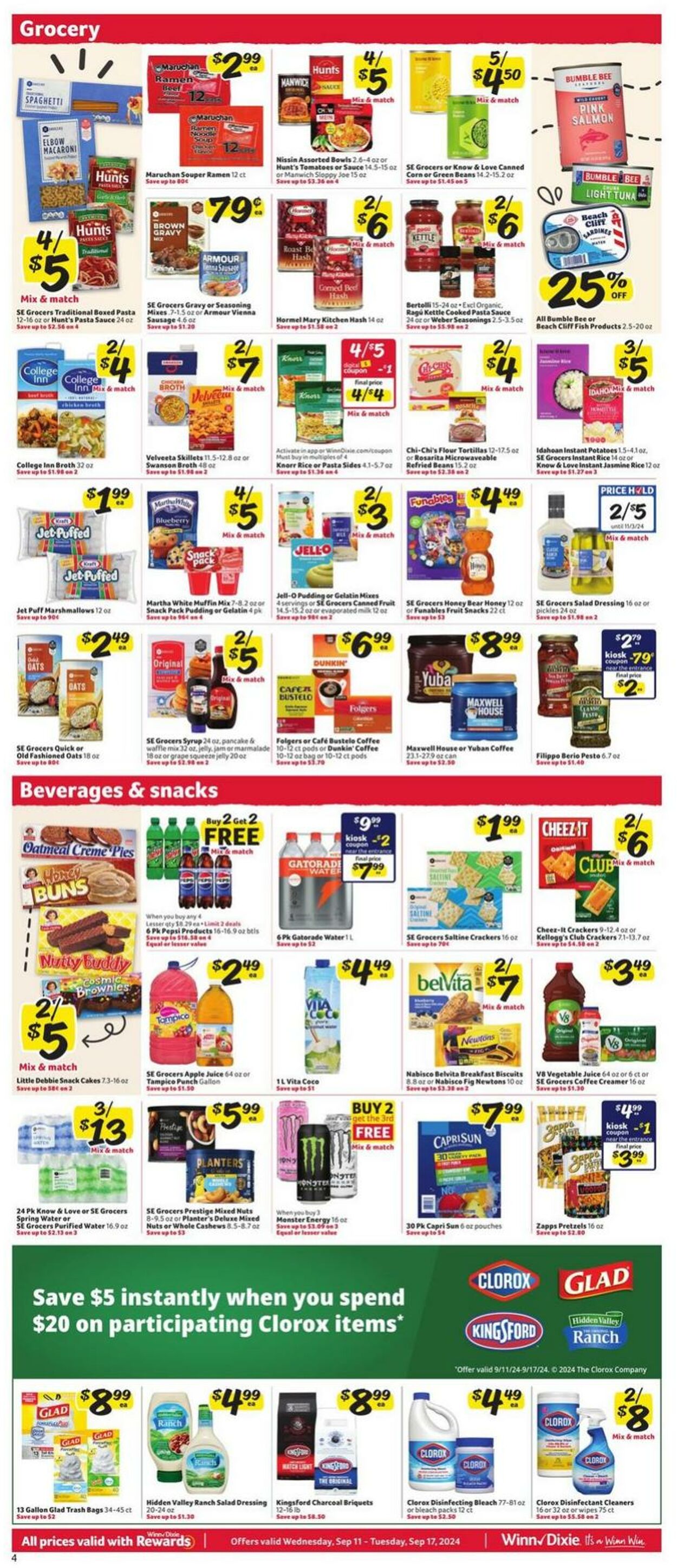 Weekly ad Winn-Dixie 09/11/2024 - 09/17/2024