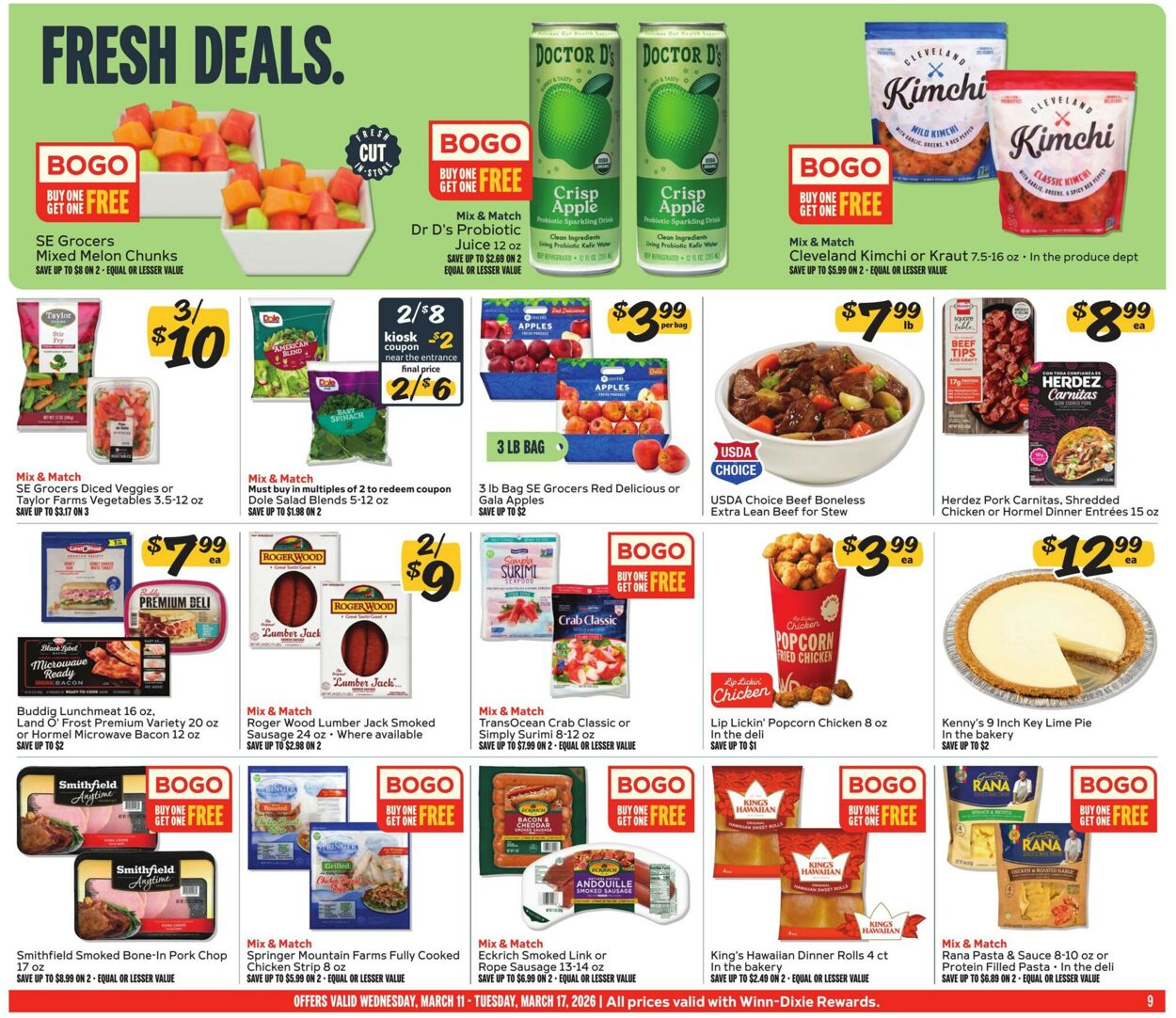 Weekly ad Winn-Dixie 03/11/2026 - 03/17/2026