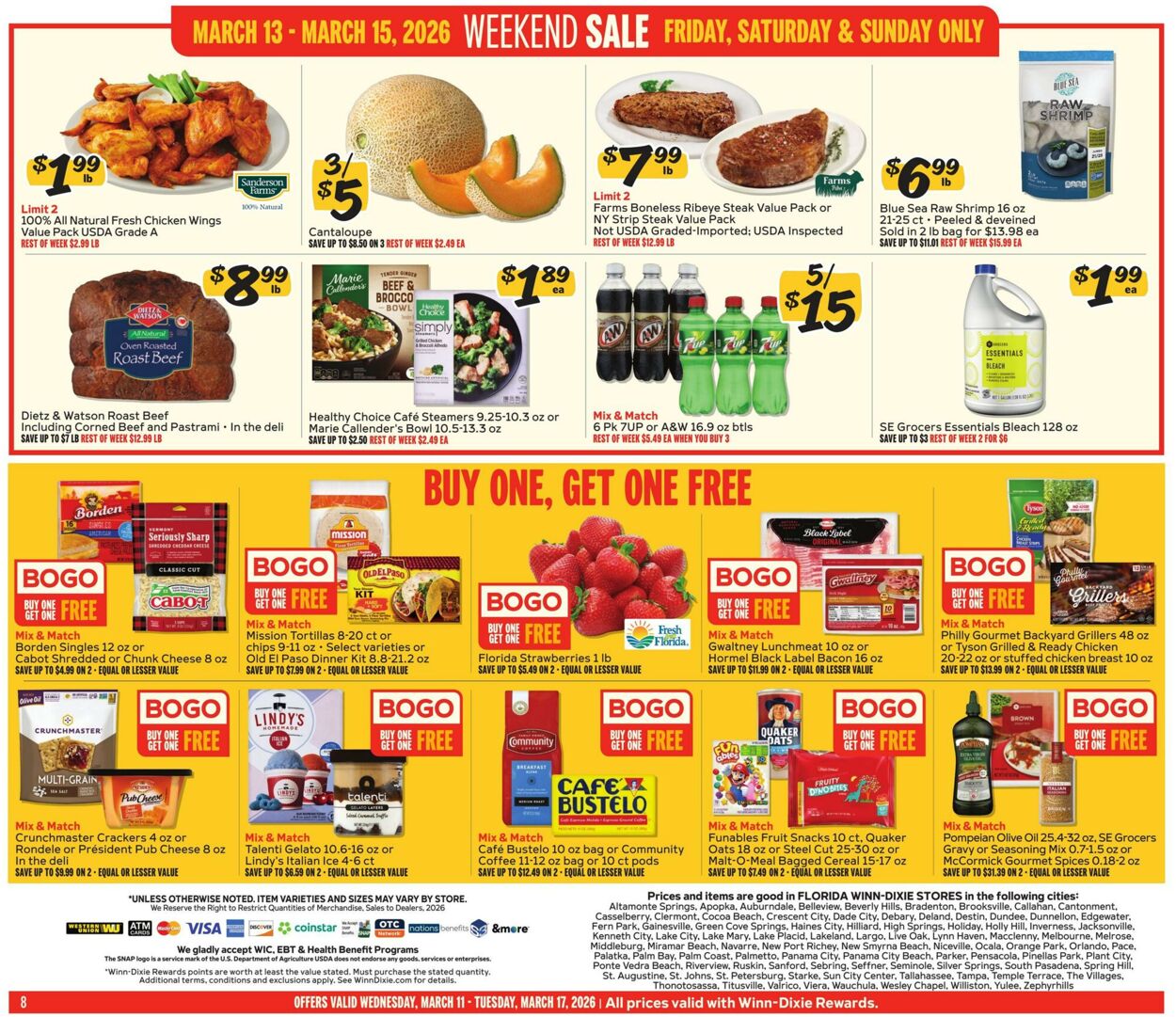 Weekly ad Winn-Dixie 03/11/2026 - 03/17/2026