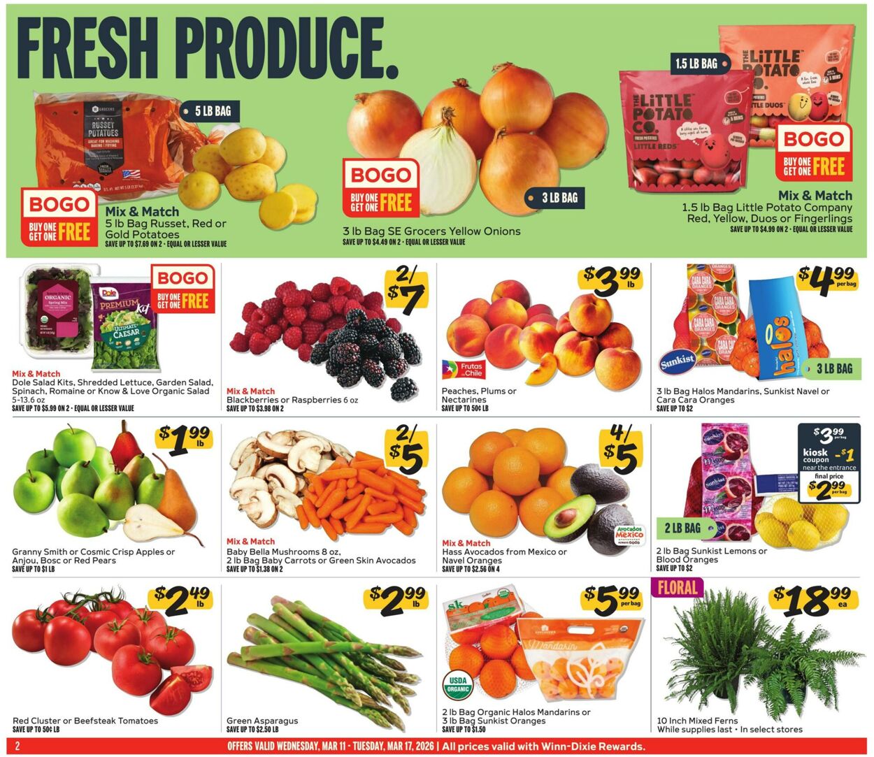 Weekly ad Winn-Dixie 03/11/2026 - 03/17/2026