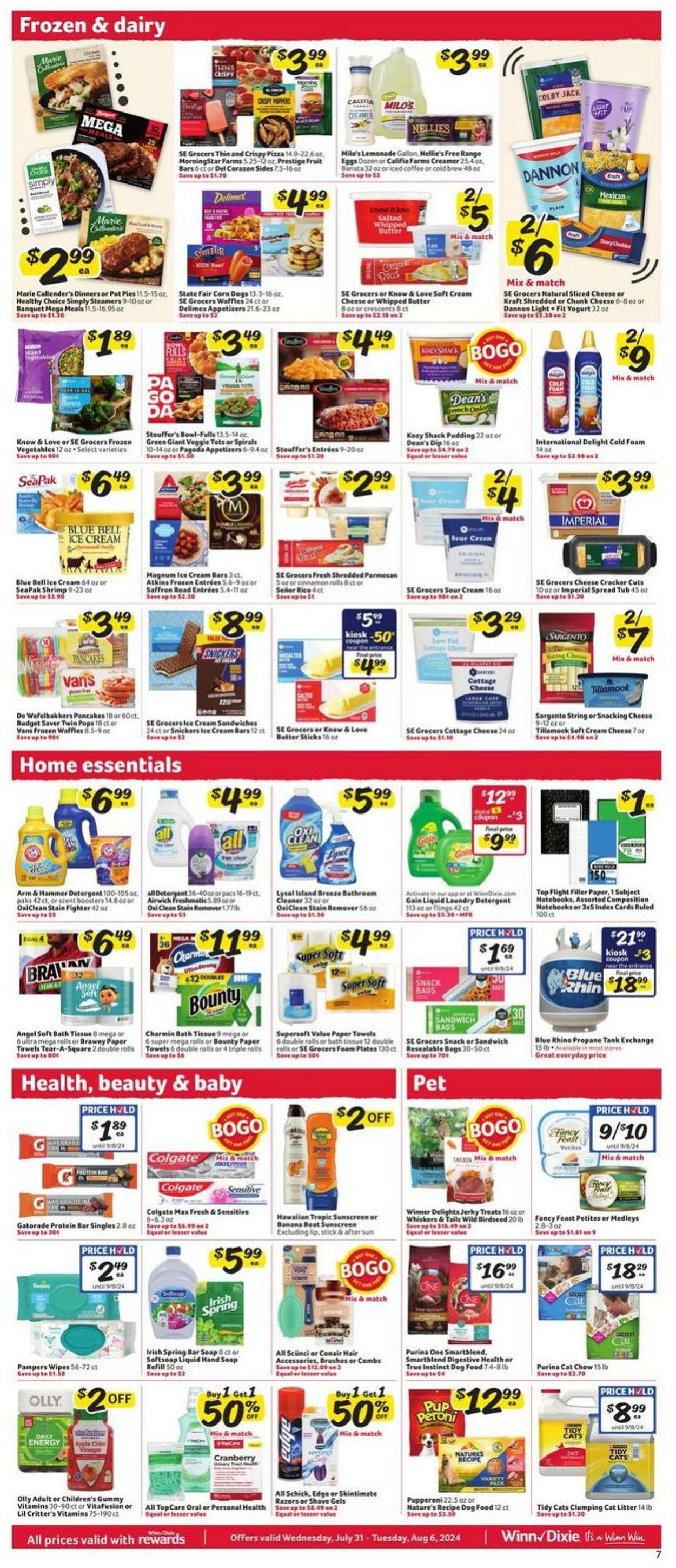 Weekly ad Winn-Dixie 07/31/2024 - 08/06/2024