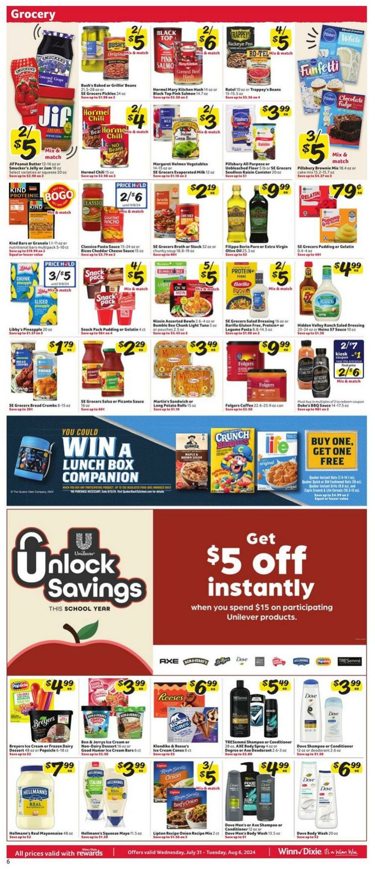 Weekly ad Winn-Dixie 07/31/2024 - 08/06/2024