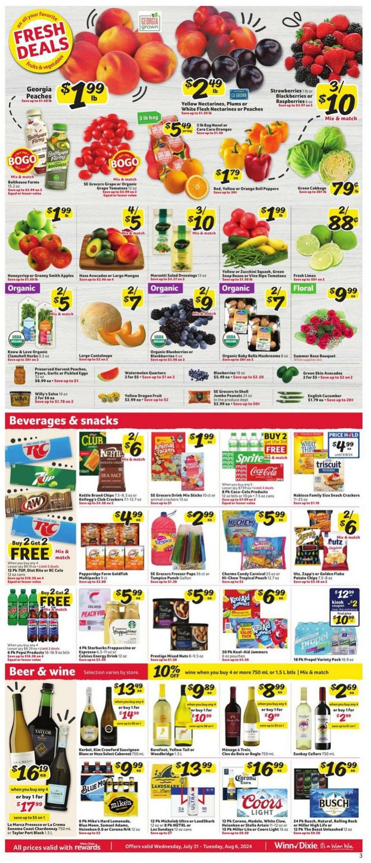 Weekly ad Winn-Dixie 07/31/2024 - 08/06/2024