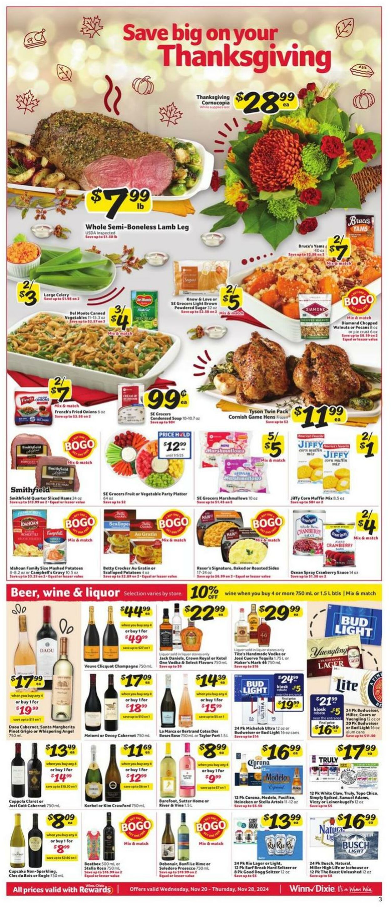 Weekly ad Winn-Dixie 11/20/2024 - 11/28/2024