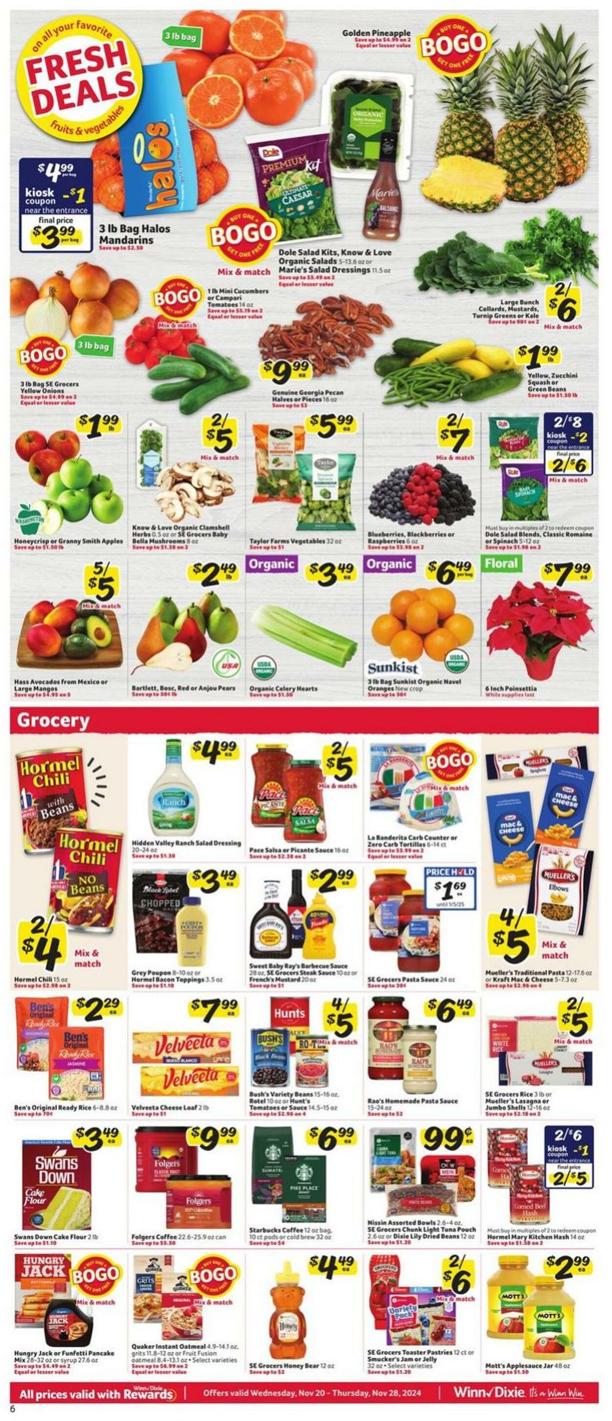 Weekly ad Winn-Dixie 11/20/2024 - 11/28/2024