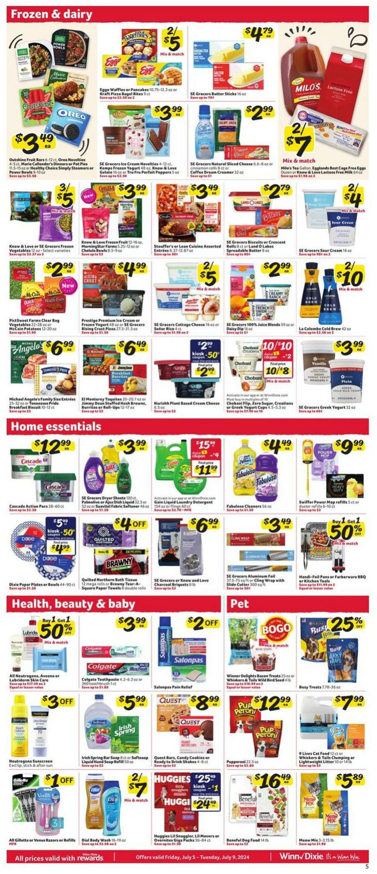 Weekly ad Winn-Dixie 07/05/2024 - 07/09/2024