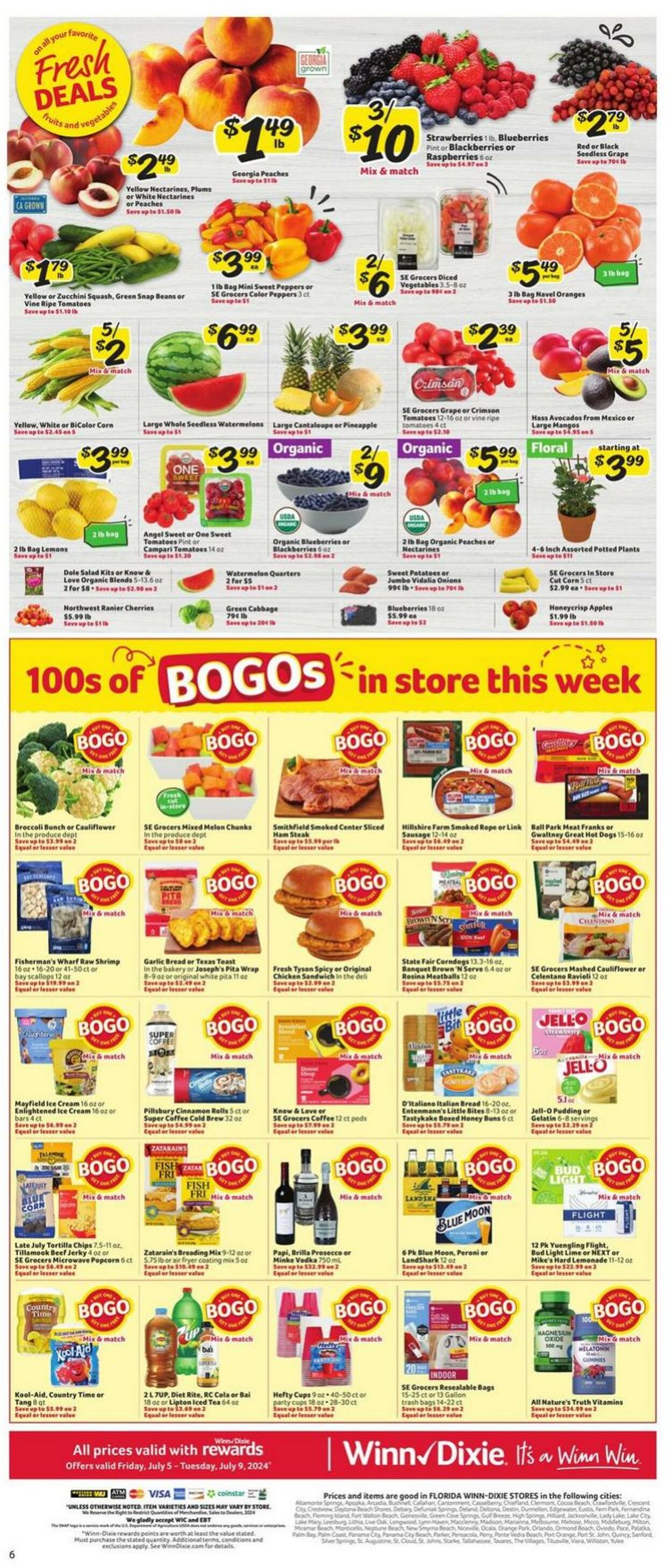 Weekly ad Winn-Dixie 07/05/2024 - 07/09/2024