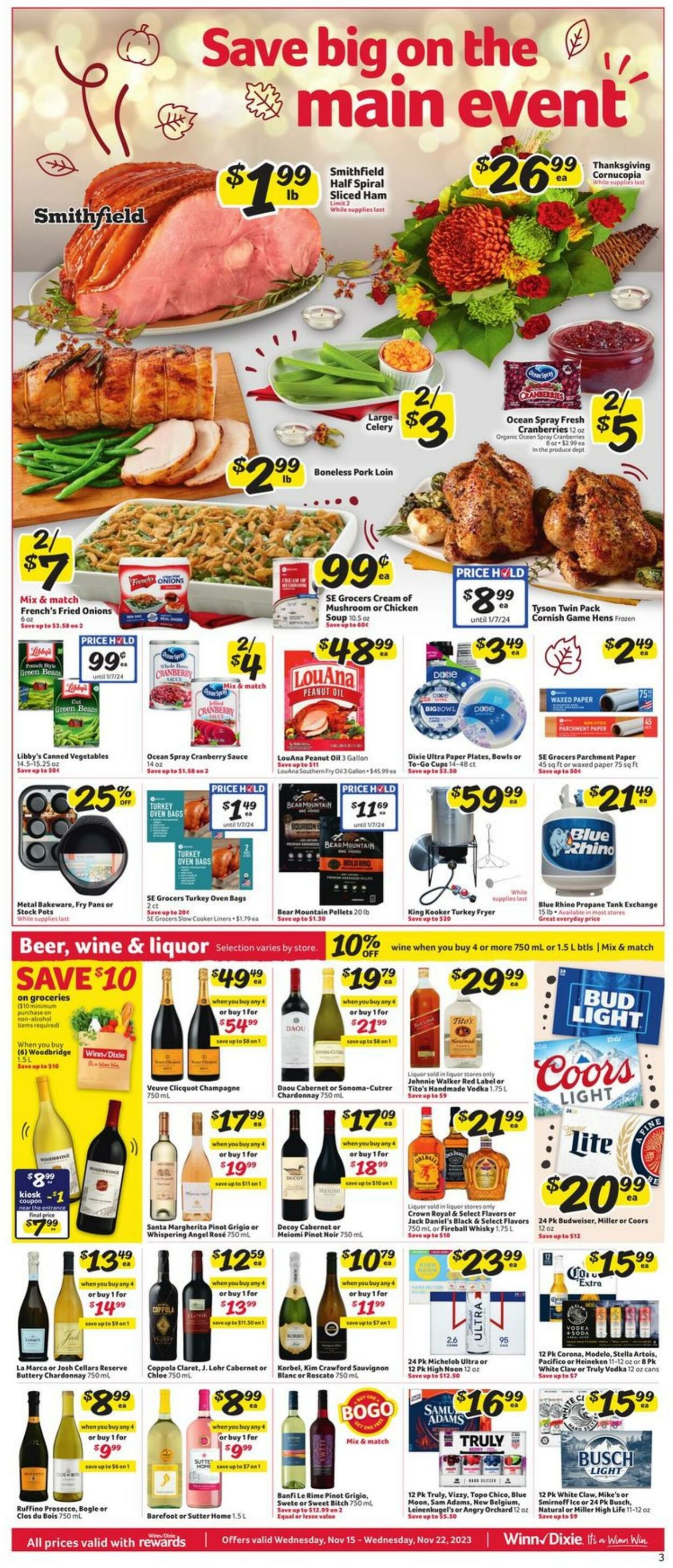 Weekly ad Winn-Dixie 11/15/2023 - 11/21/2023