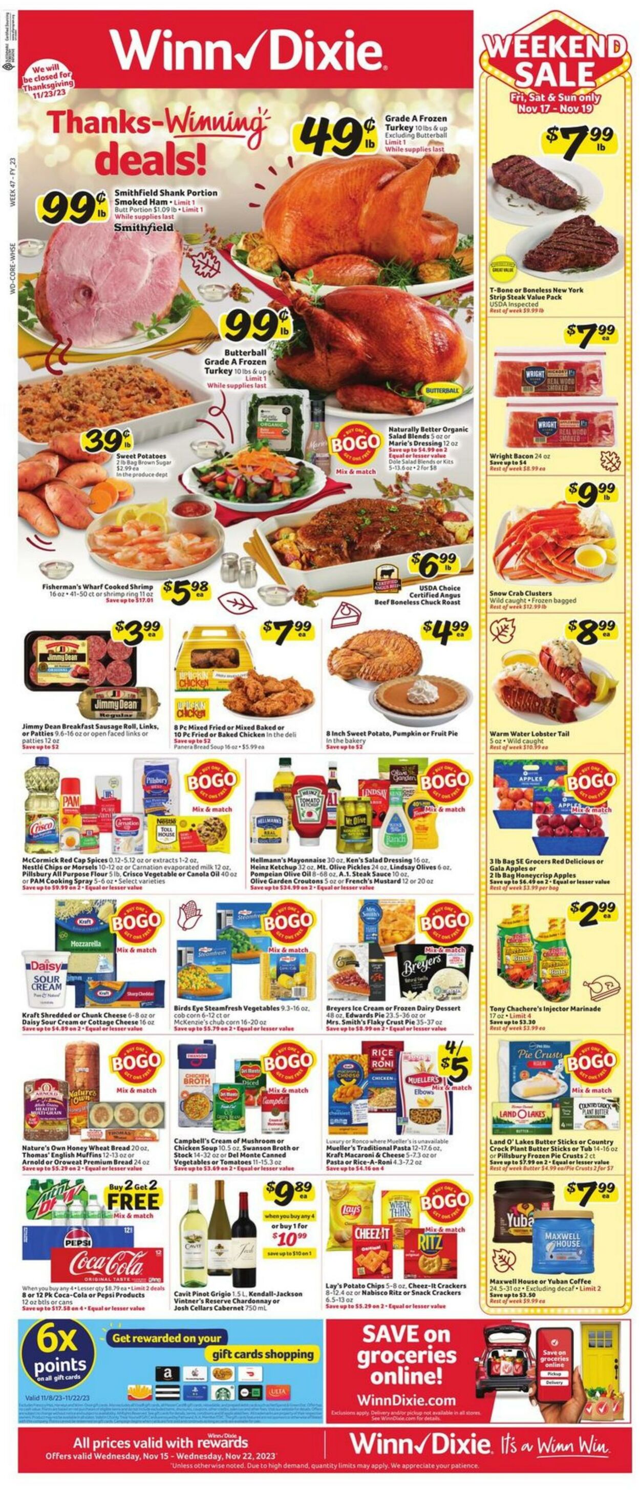 Weekly ad Winn-Dixie 11/15/2023 - 11/21/2023