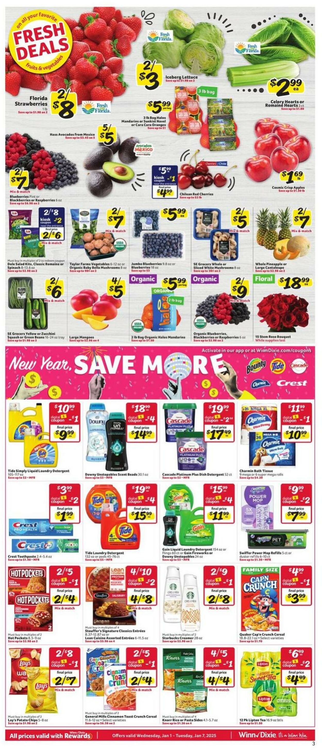 Weekly ad Winn-Dixie 01/01/2025 - 01/07/2025