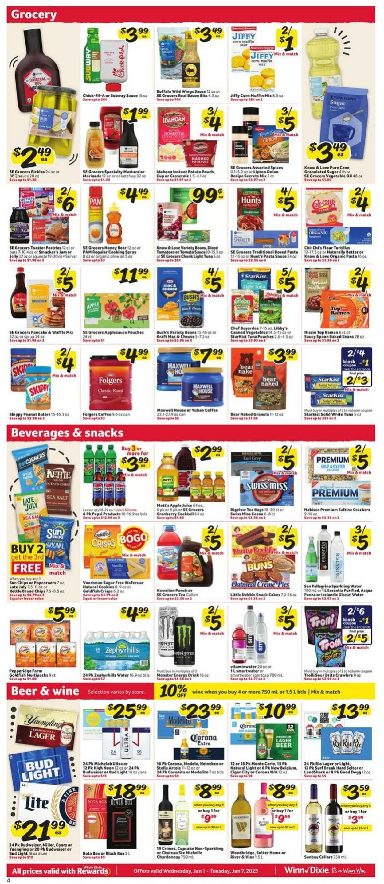 Weekly ad Winn-Dixie 01/01/2025 - 01/07/2025