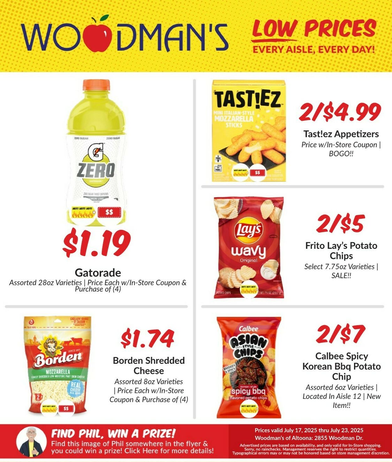 Weekly ad Woodman's Market 07/17/2025 - 07/23/2025
