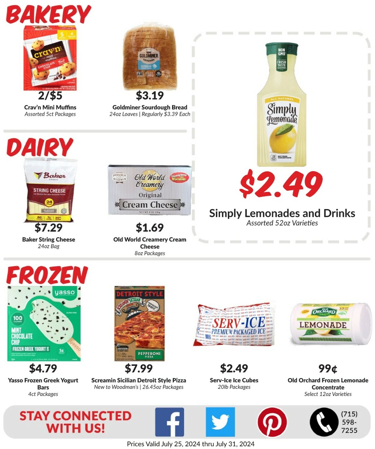 Weekly ad Woodman's Market 07/25/2024 - 07/31/2024