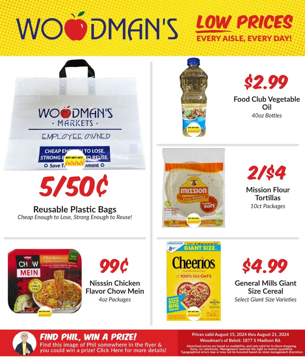 Weekly ad Woodman's Market 08/15/2024 - 08/21/2024