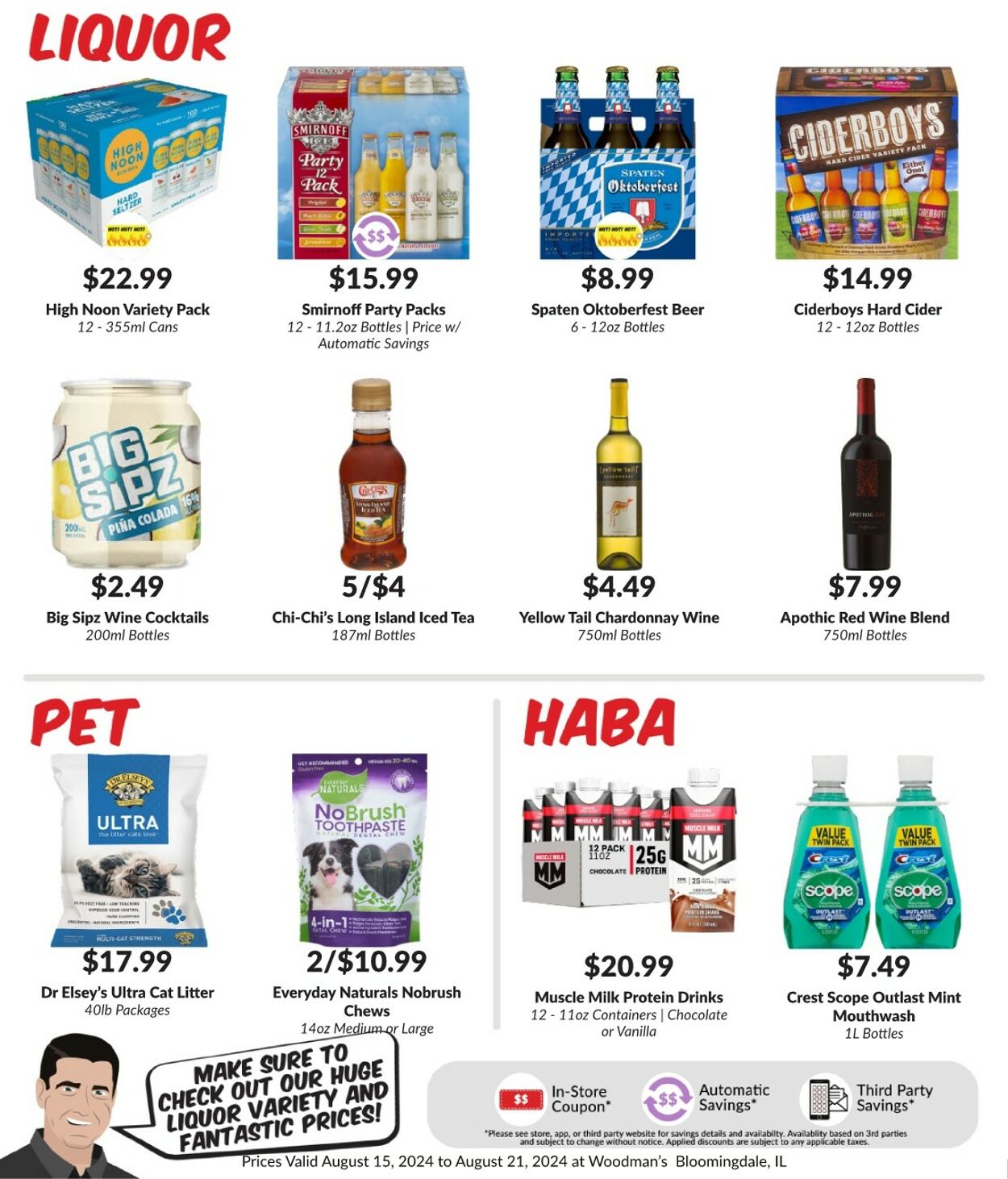 Weekly ad Woodman's Market 08/15/2024 - 08/21/2024