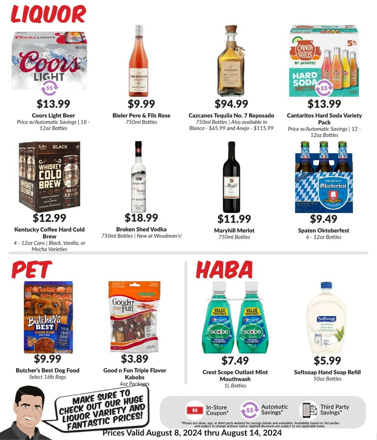 Weekly ad Woodman's Market 08/08/2024 - 08/14/2024