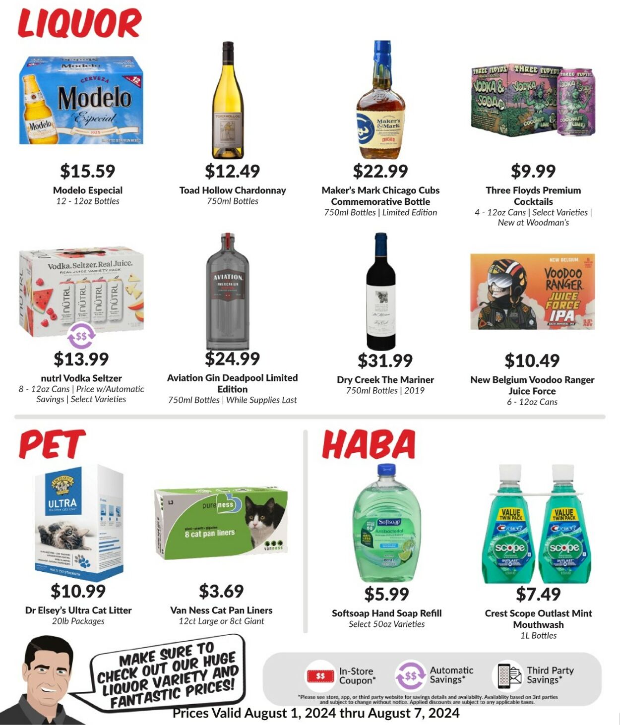 Weekly ad Woodman's Market 08/01/2024 - 08/07/2024