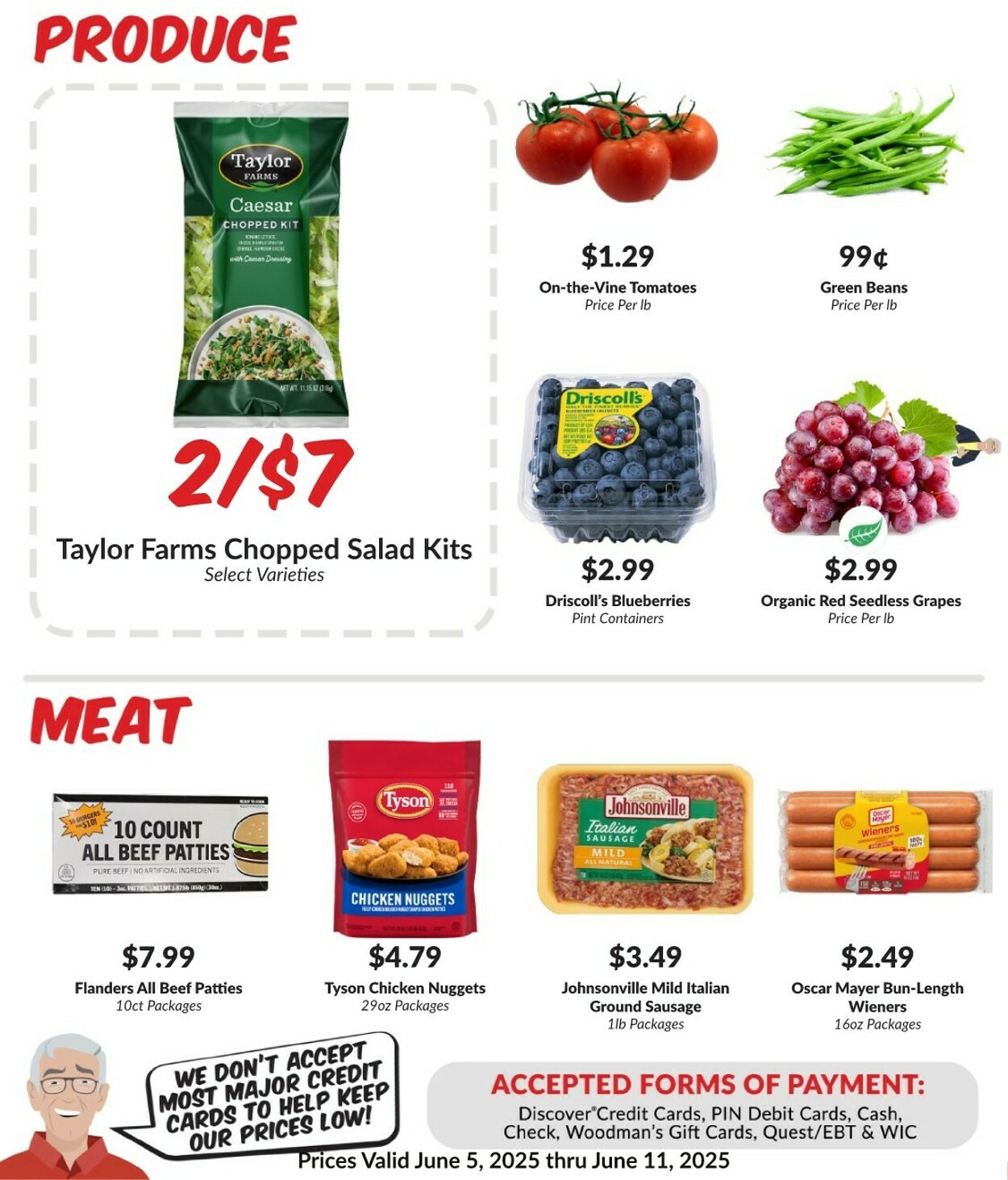 Weekly ad Woodman's Market 06/05/2025 - 06/11/2025