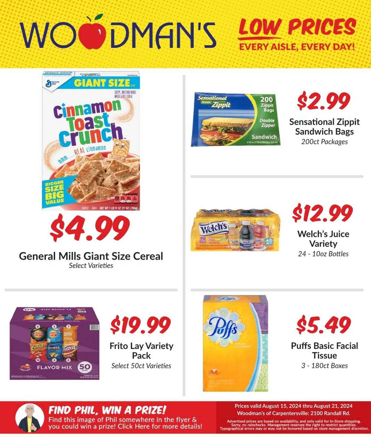 Weekly ad Woodman's Market 08/15/2024 - 08/21/2024