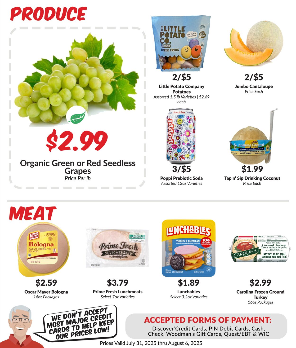 Weekly ad Woodman's Market 07/31/2025 - 08/06/2025